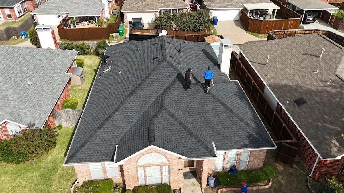 Slate & Tile Roof Repair work in progress on a West New York property